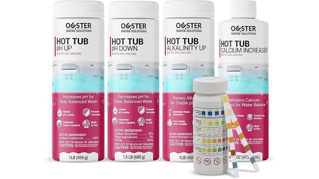 ouster hot tub balancing