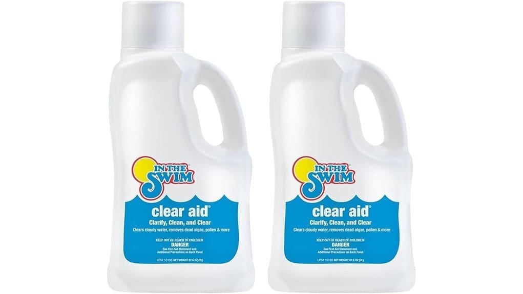 pool clarifier clears cloudy water