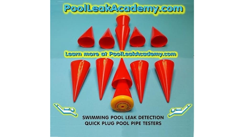 pool leak detection plugs