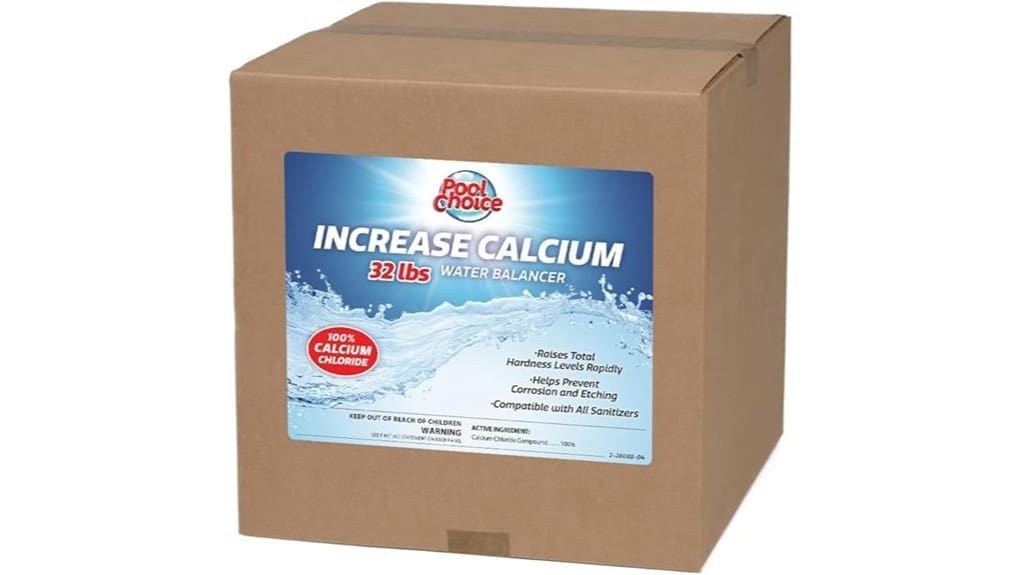 raises pool calcium hardness