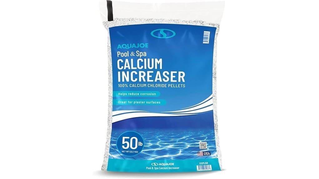 raises pool calcium levels