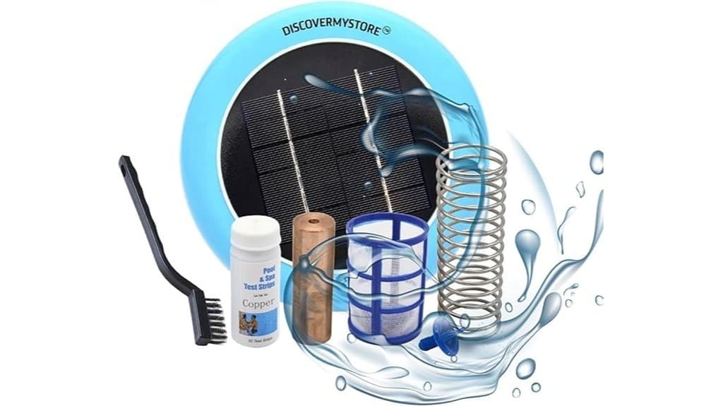 solar powered pool sanitization device