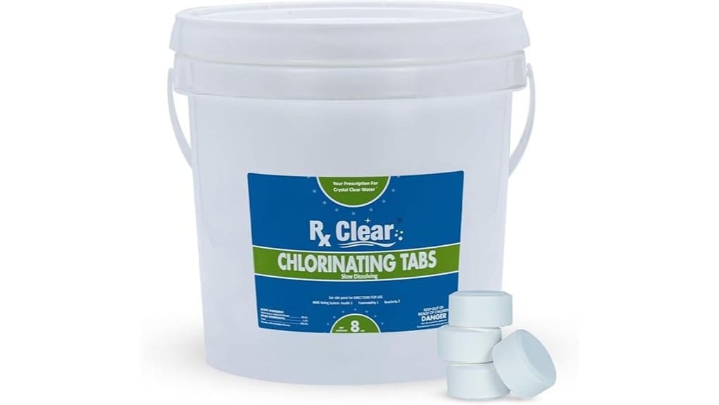 rx clear one inch chlorine tablets